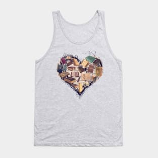 Dream with Books - Love of Reading Bookshelf Tank Top